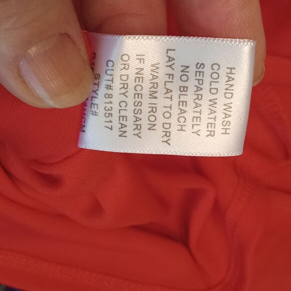 Chris McLaughlin Size 16 Dress Red Pink White Floral Maxi Faux Wraparound - Picture 12 of 15